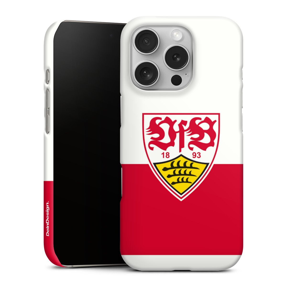 iPhone 16 Pro Handy Premium Case Smartphone Handyhülle Schutzhülle matt Official Licensed Product Logo Vfb Stuttgart Premium Case