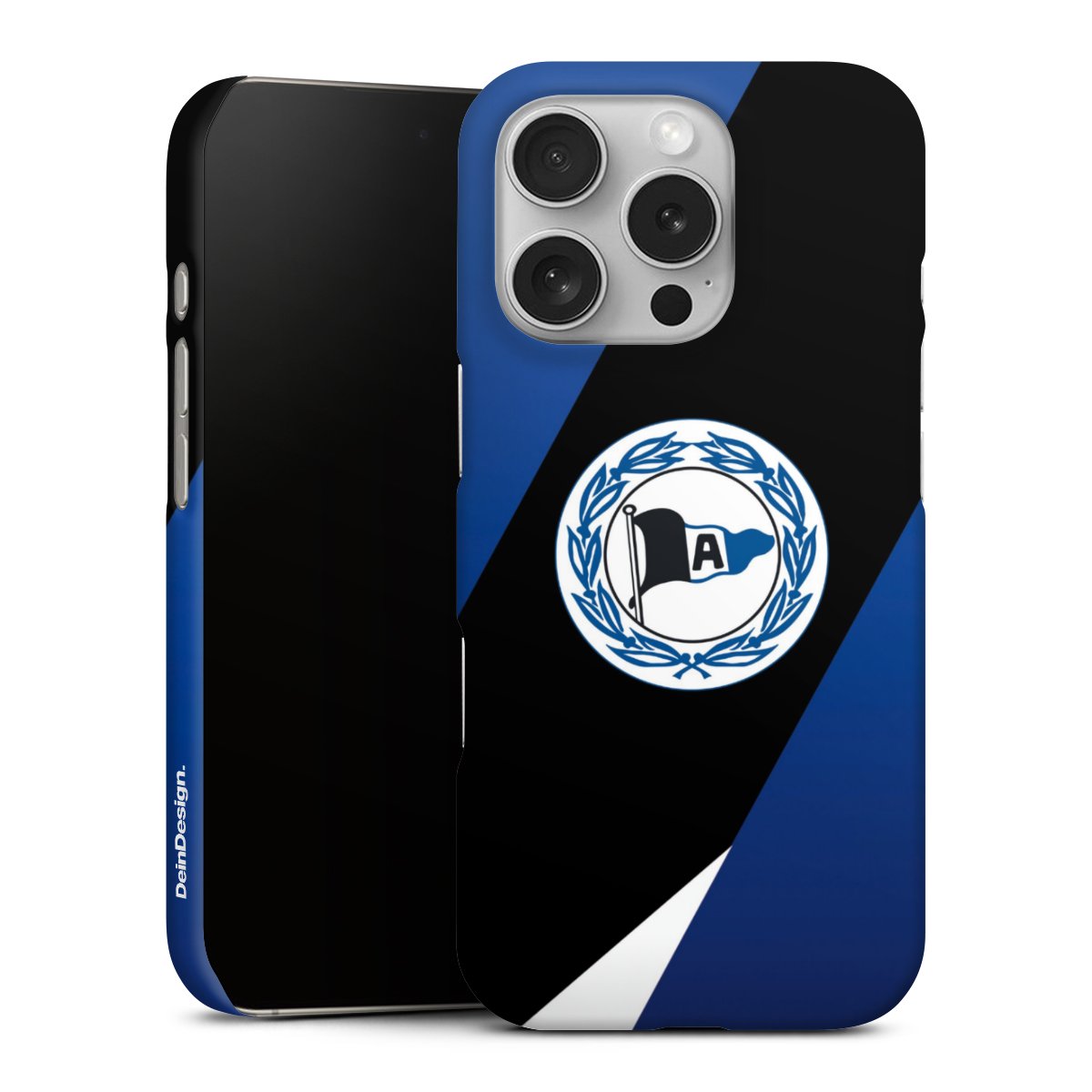 iPhone 16 Pro Handy Premium Case Smartphone Handyhülle Schutzhülle matt Official Licensed Product Arminia Bielefeld Dsc Premium Case