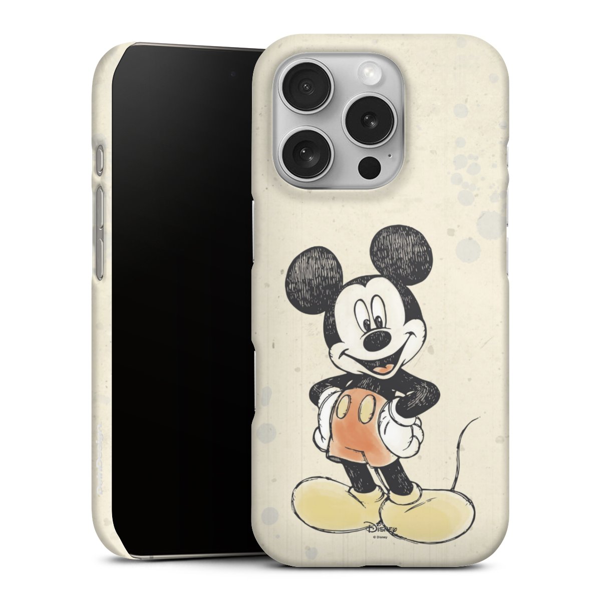 iPhone 16 Pro Handy Premium Case Smartphone Handyhülle Schutzhülle matt Water Colour Mickey & Minnie Mouse Official Licensed Product Premium Case