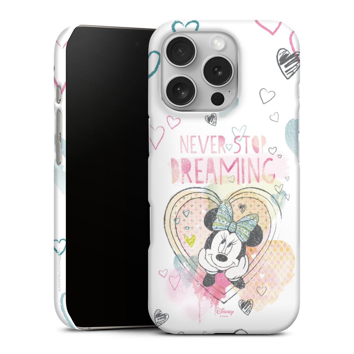 iPhone 16 Pro Handy Premium Case Smartphone Handyhülle Schutzhülle matt Disney Official Licensed Product Minnie Mouse Premium Case