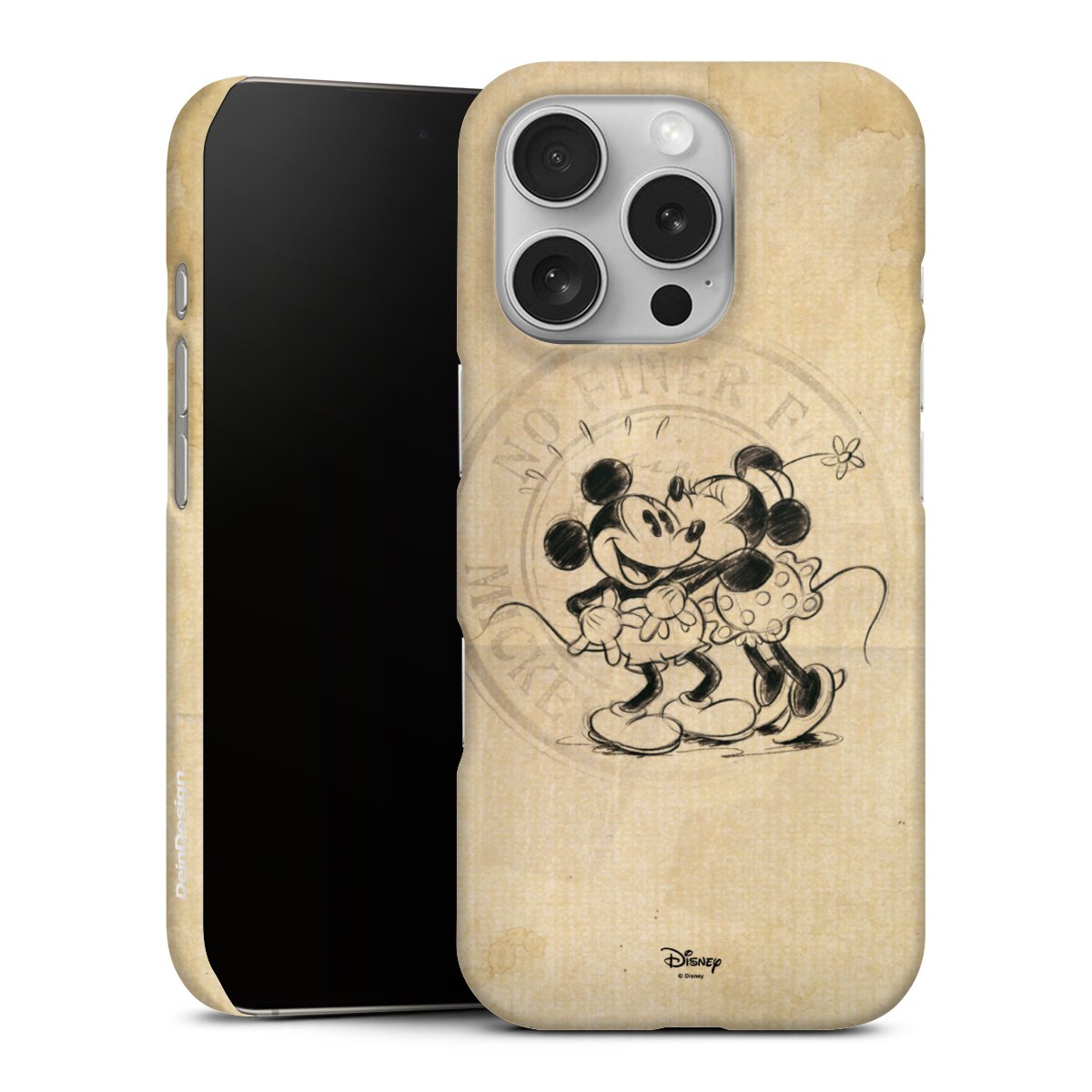 iPhone 16 Pro Handy Premium Case Smartphone Handyhülle Schutzhülle matt Mickey Mouse Vintage Minnie Mouse Premium Case