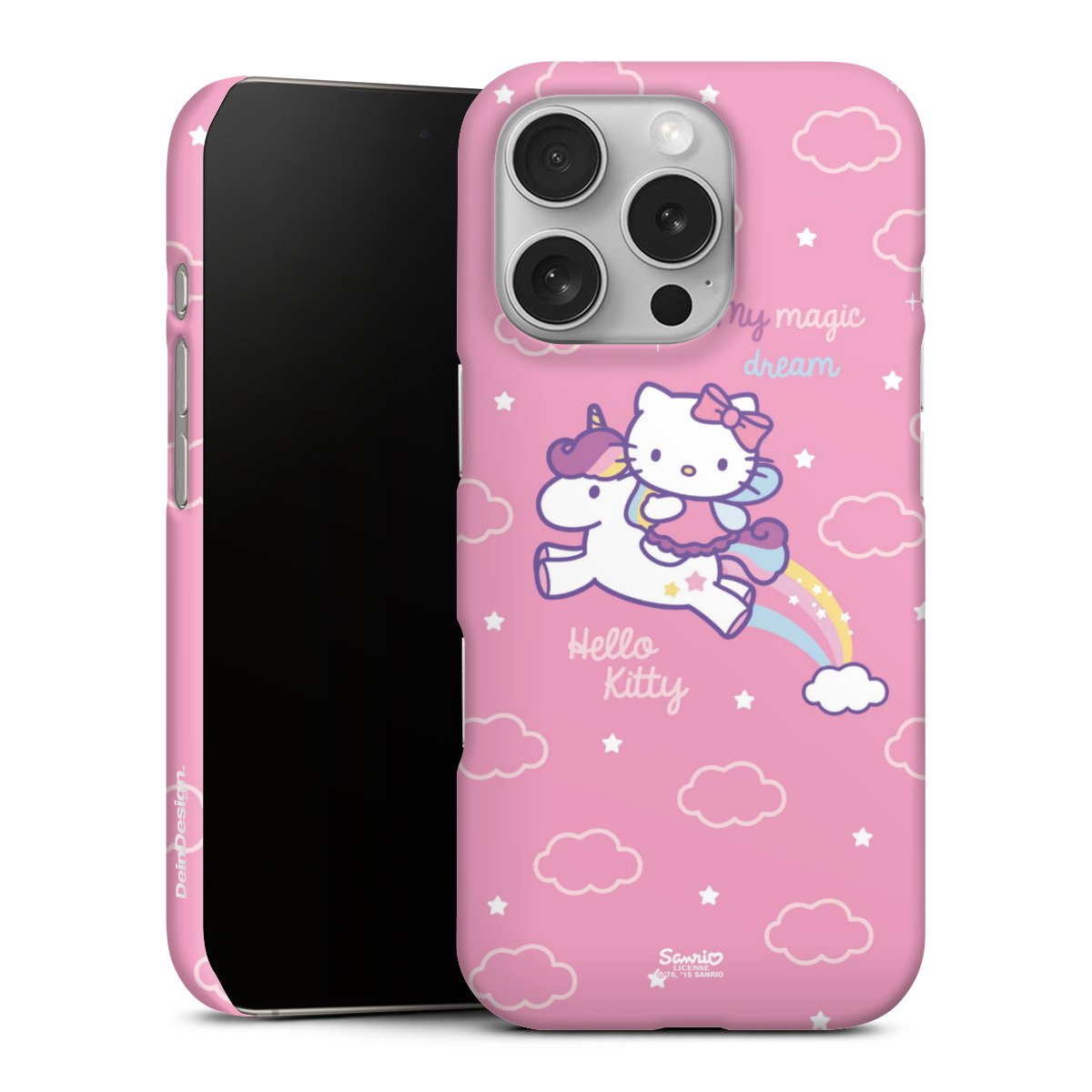 iPhone 16 Pro Handy Premium Case Smartphone Handyhülle Schutzhülle matt Einhorn Official Licensed Product Hello Kitty Premium Case