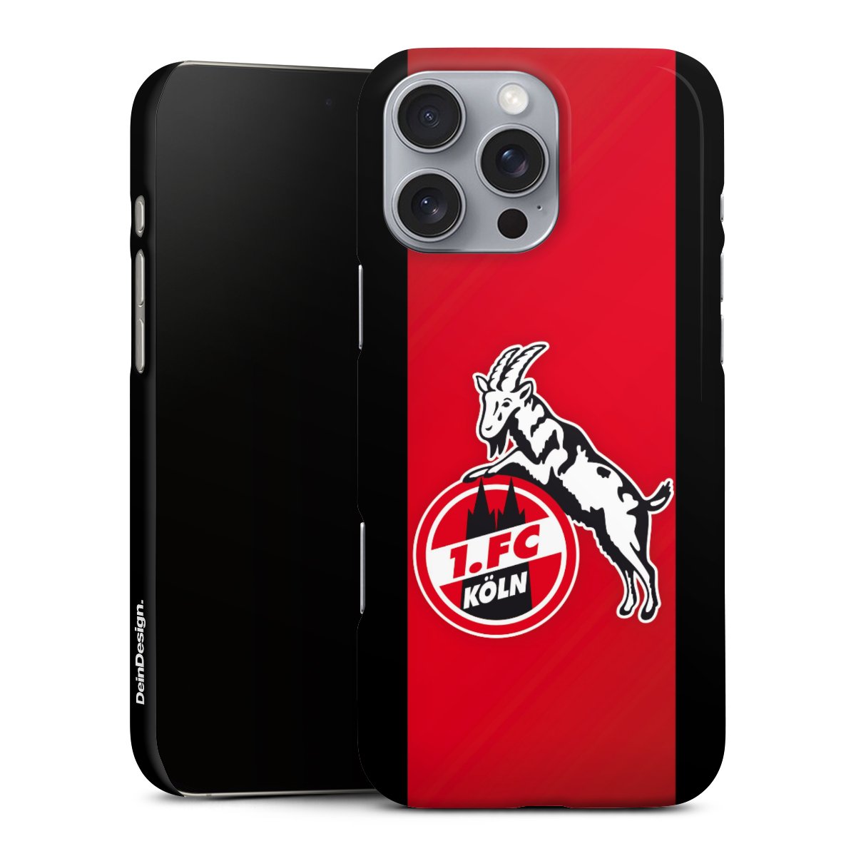 iPhone 16 Pro Max Handy Premium Case Smartphone Handyhülle Schutzhülle matt Official Licensed Product Billy Goat Hennes 1. Fc Köln Premium Case