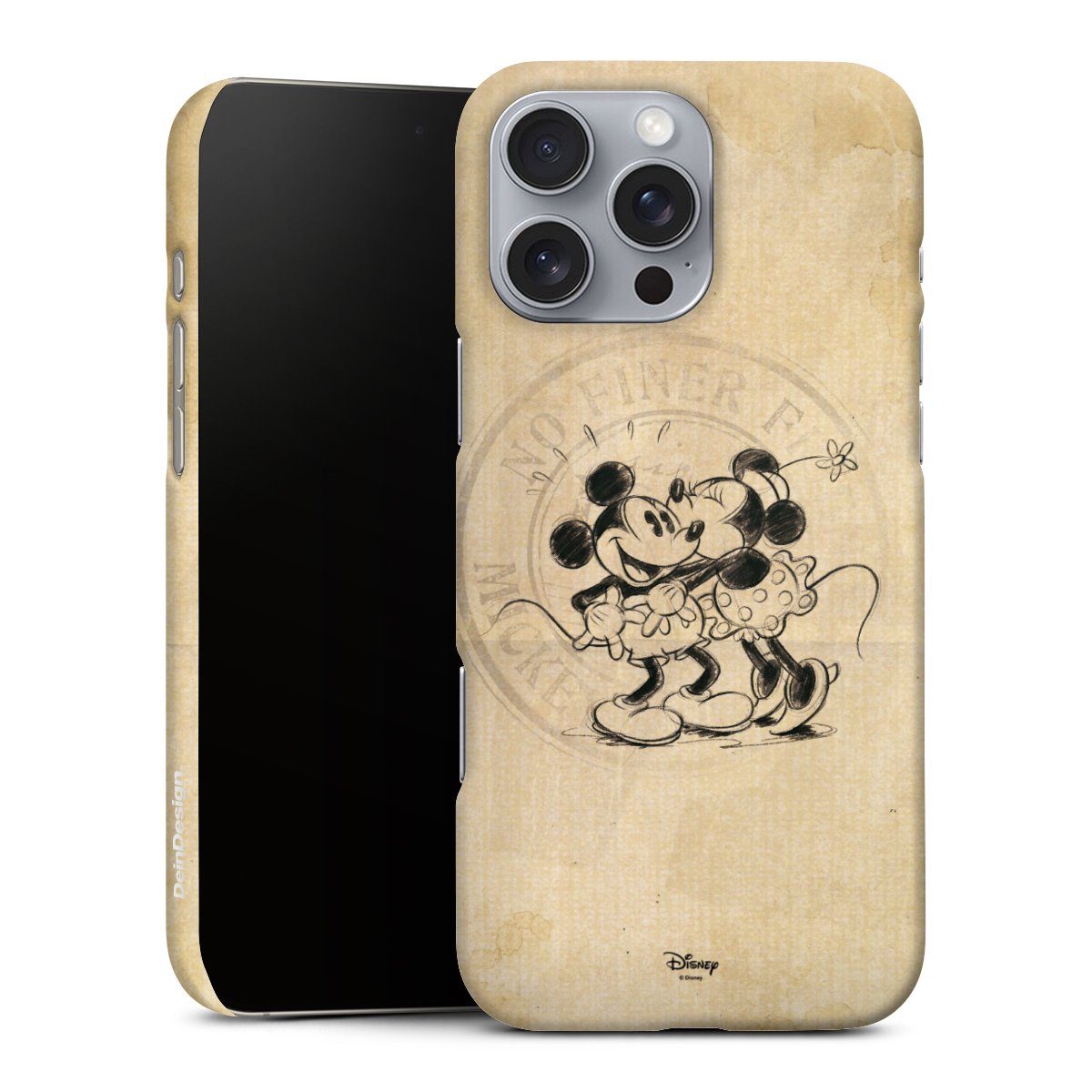 iPhone 16 Pro Max Handy Premium Case Smartphone Handyhülle Schutzhülle matt Mickey Mouse Vintage Minnie Mouse Premium Case