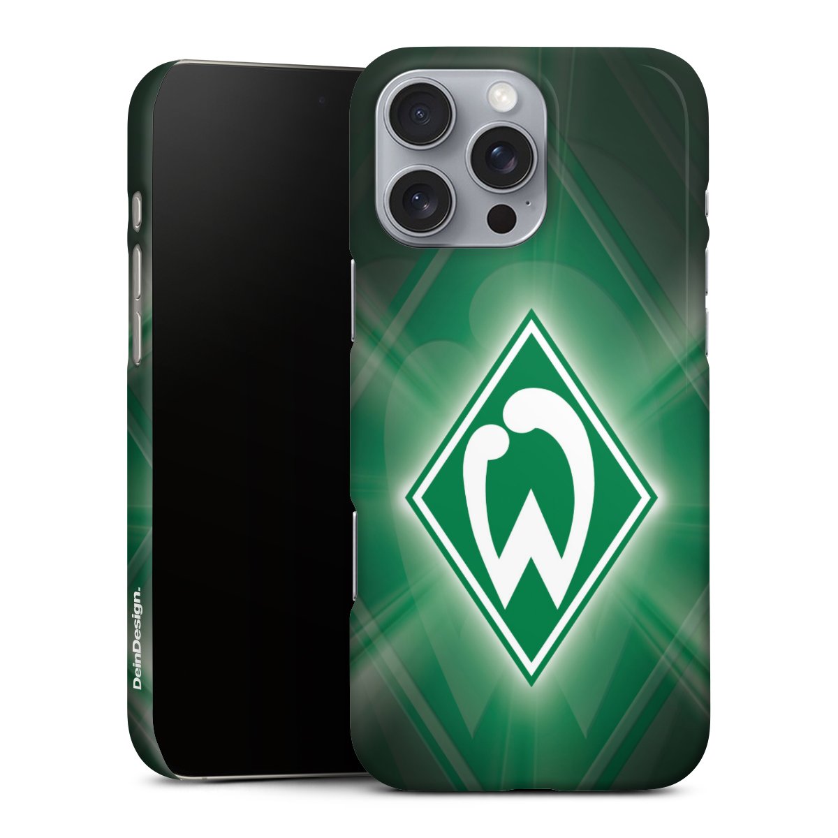 iPhone 16 Pro Max Handy Premium Case Smartphone Handyhülle Schutzhülle matt Sv Werder Bremen Official Licensed Product Coat Of Arms Premium Case