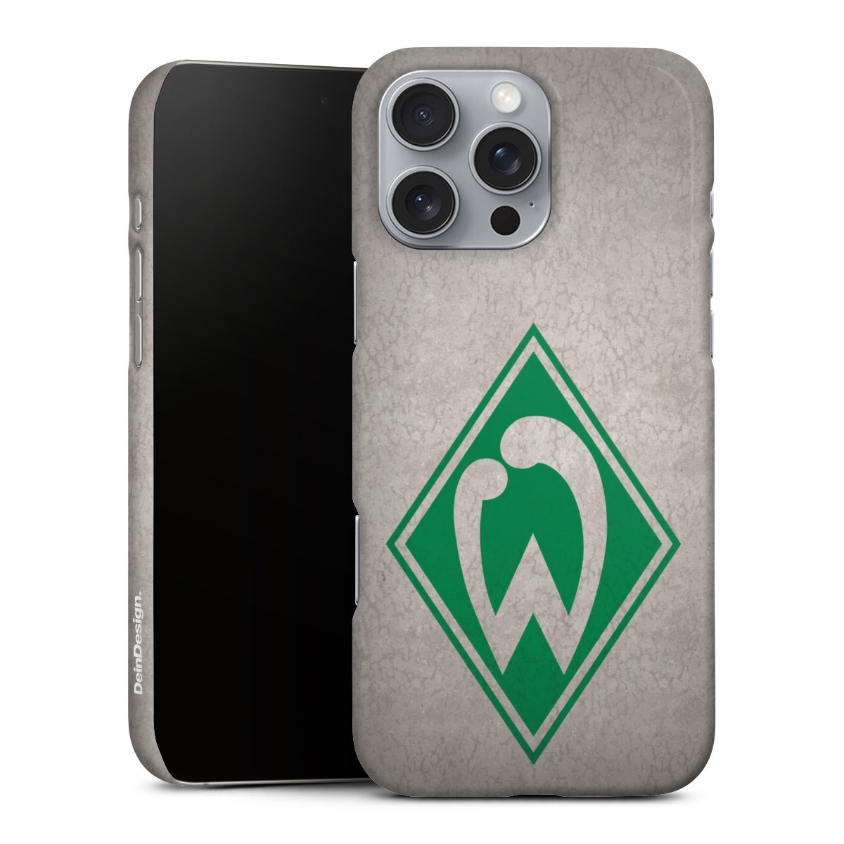 iPhone 16 Pro Max Handy Premium Case Smartphone Handyhülle Schutzhülle matt Sv Werder Bremen Concrete Official Licensed Product Premium Case