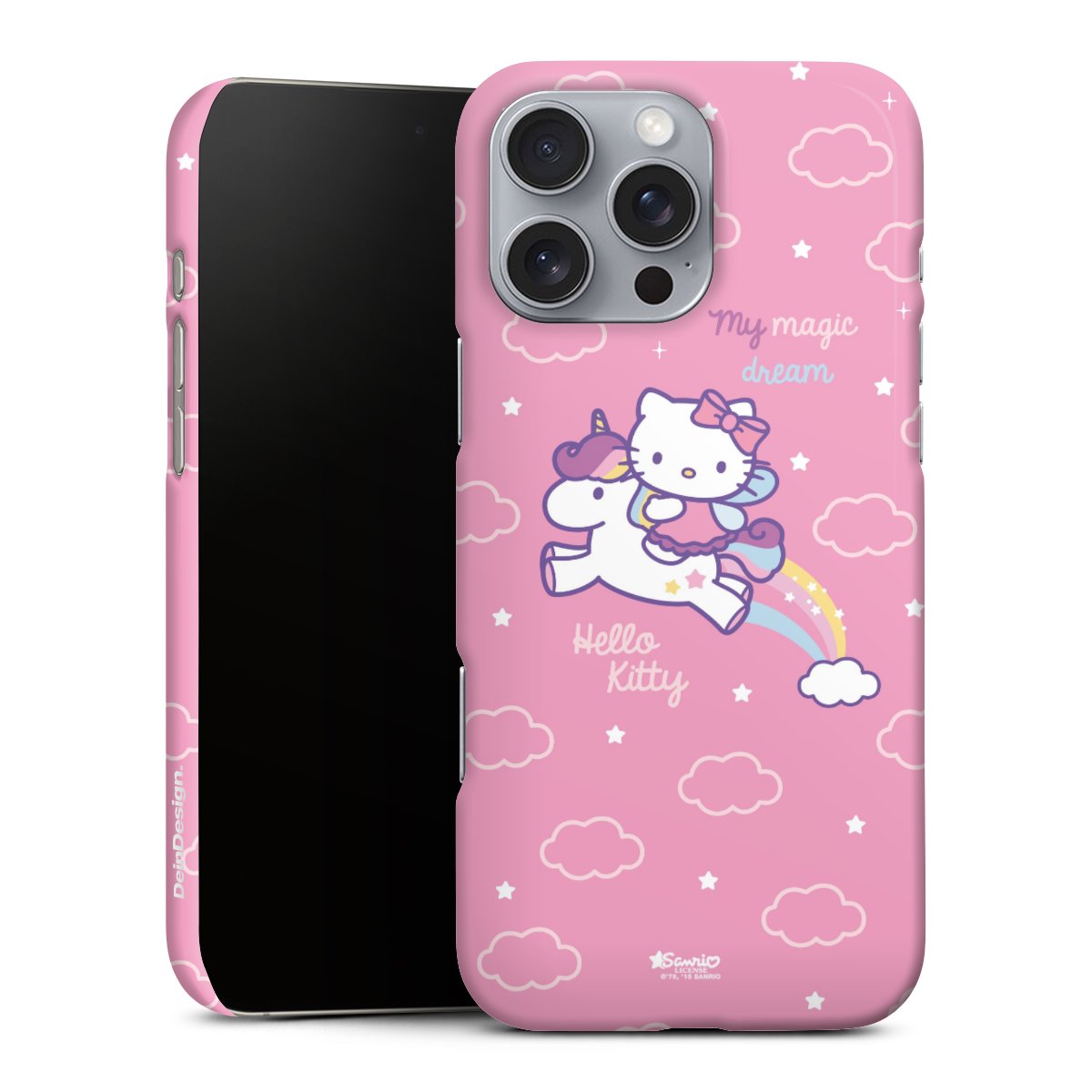 iPhone 16 Pro Max Handy Premium Case Smartphone Handyhülle Schutzhülle matt Einhorn Official Licensed Product Hello Kitty Premium Case