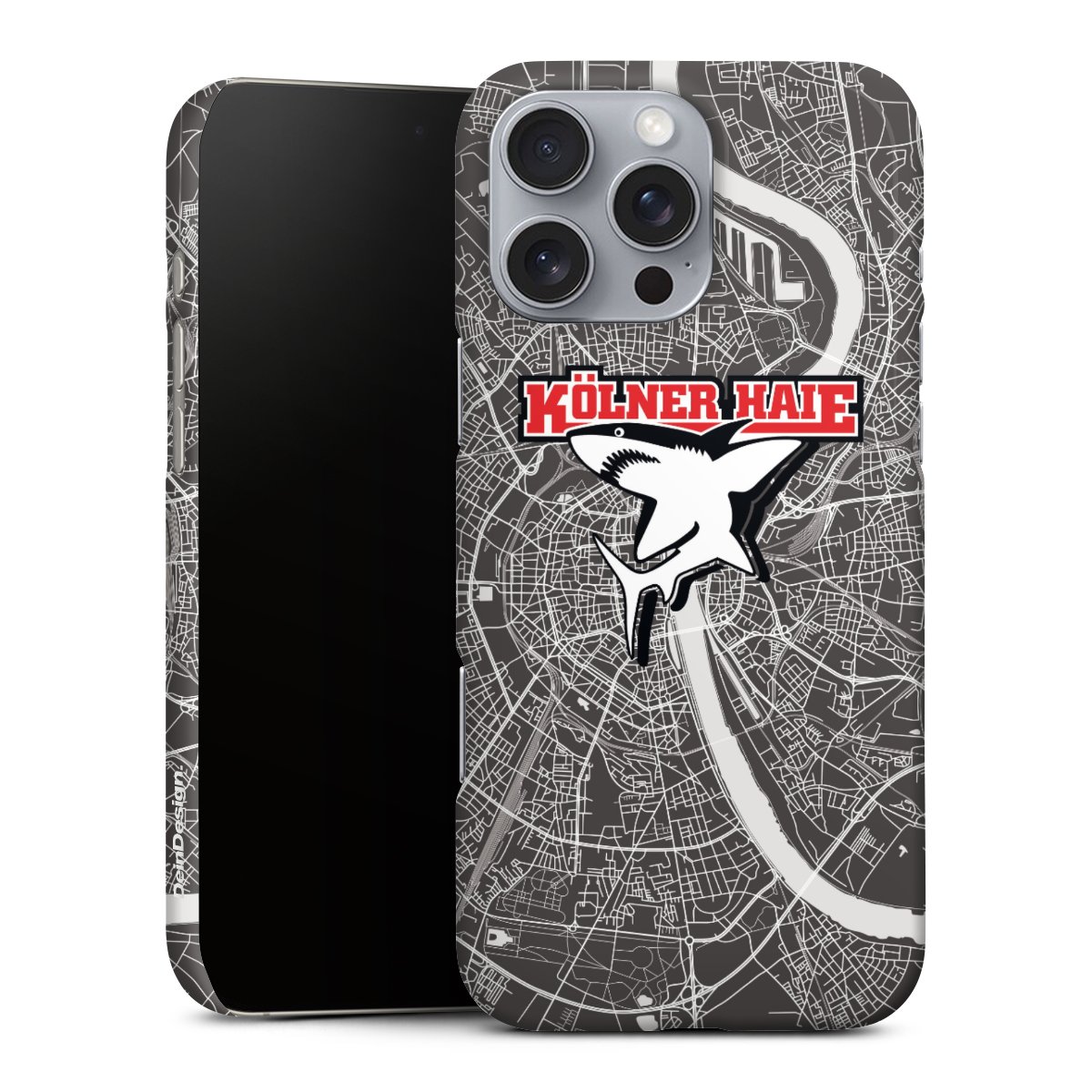 iPhone 16 Pro Max Handy Premium Case Smartphone Handyhülle Schutzhülle matt Official Licensed Product Ice Hockey Kölner Haie Premium Case