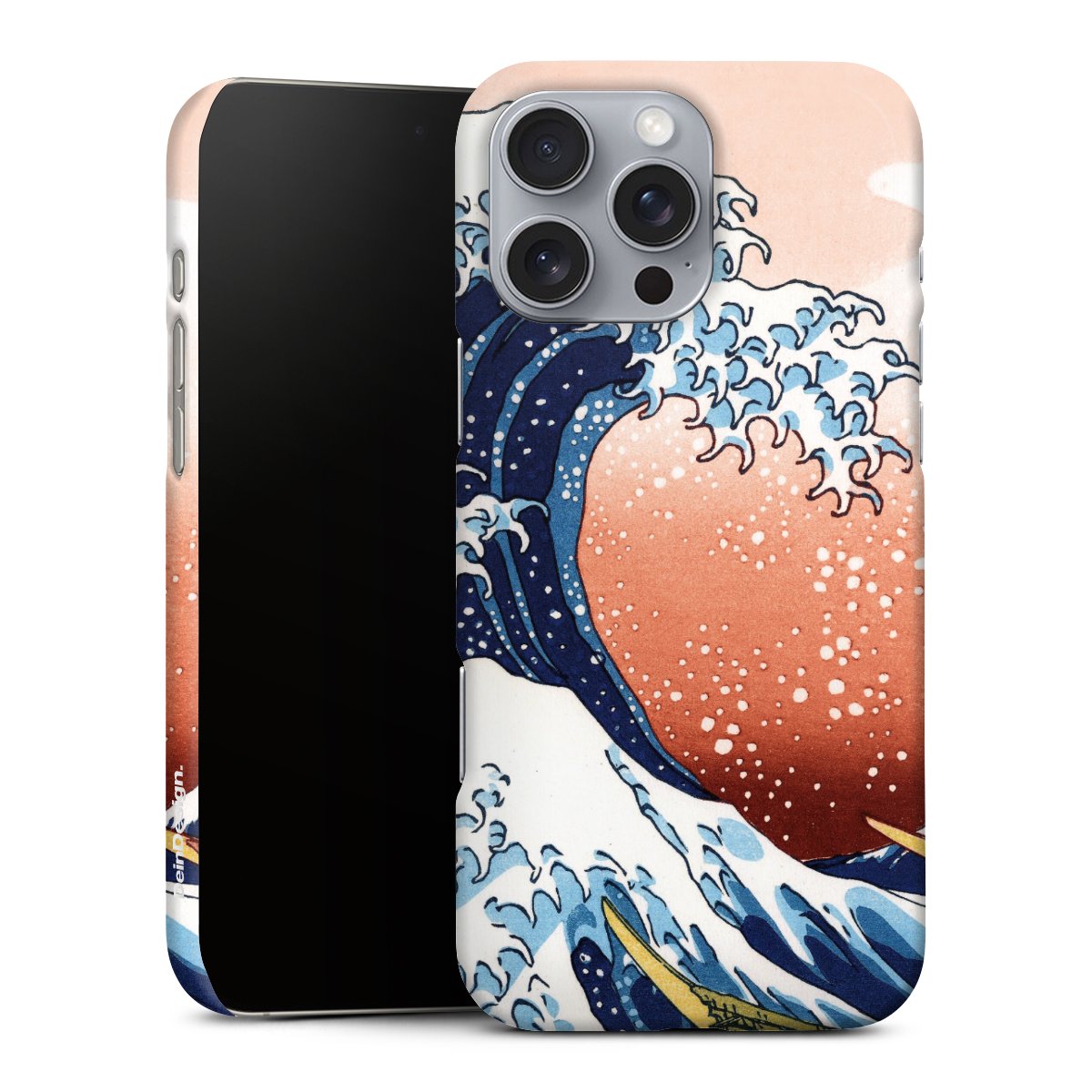 iPhone 16 Pro Max Handy Premium Case Smartphone Handyhülle Schutzhülle matt Japan Die Große Welle Vor Kanagawa Art Premium Case
