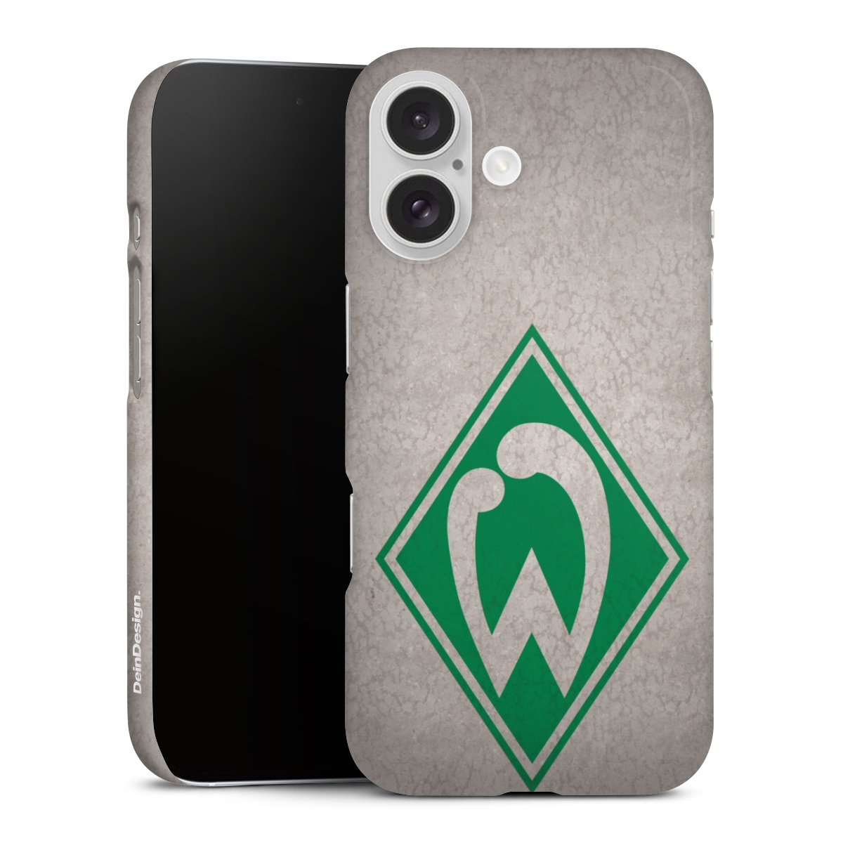 iPhone 16 Handy Premium Case Smartphone Handyhülle Schutzhülle glänzend Sv Werder Bremen Concrete Official Licensed Product Premium Case