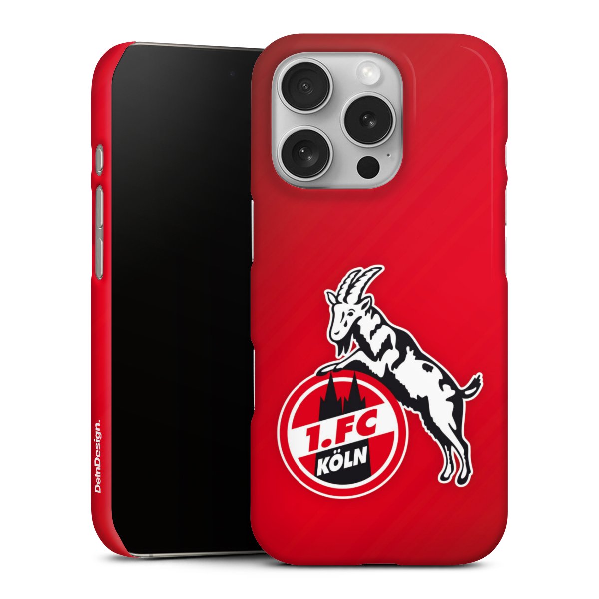 iPhone 16 Pro Handy Premium Case Smartphone Handyhülle Schutzhülle glänzend Official Licensed Product Effzeh 1. Fc Köln Premium Case