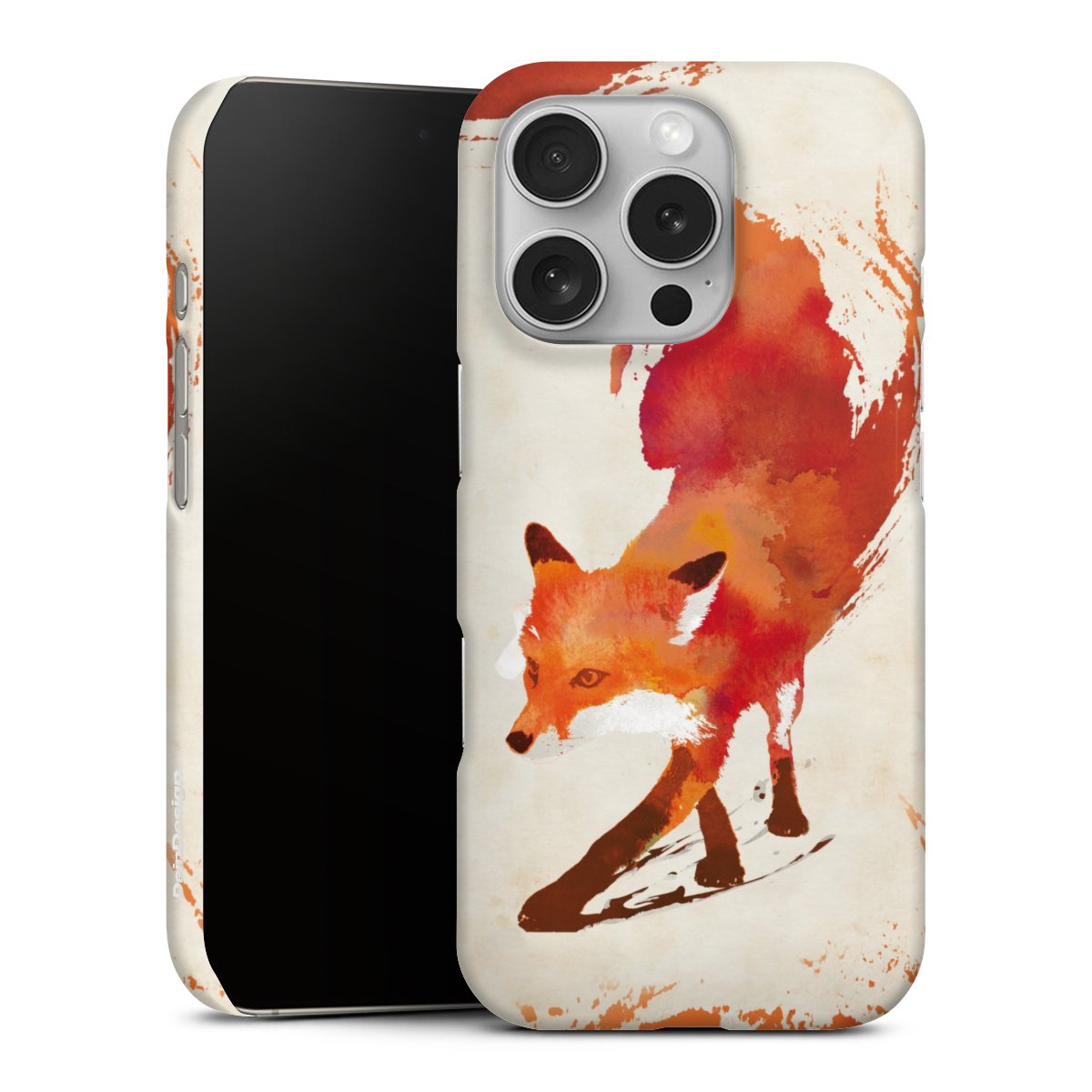 iPhone 16 Pro Handy Premium Case Smartphone Handyhülle Schutzhülle glänzend Fox Graphic Premium Case