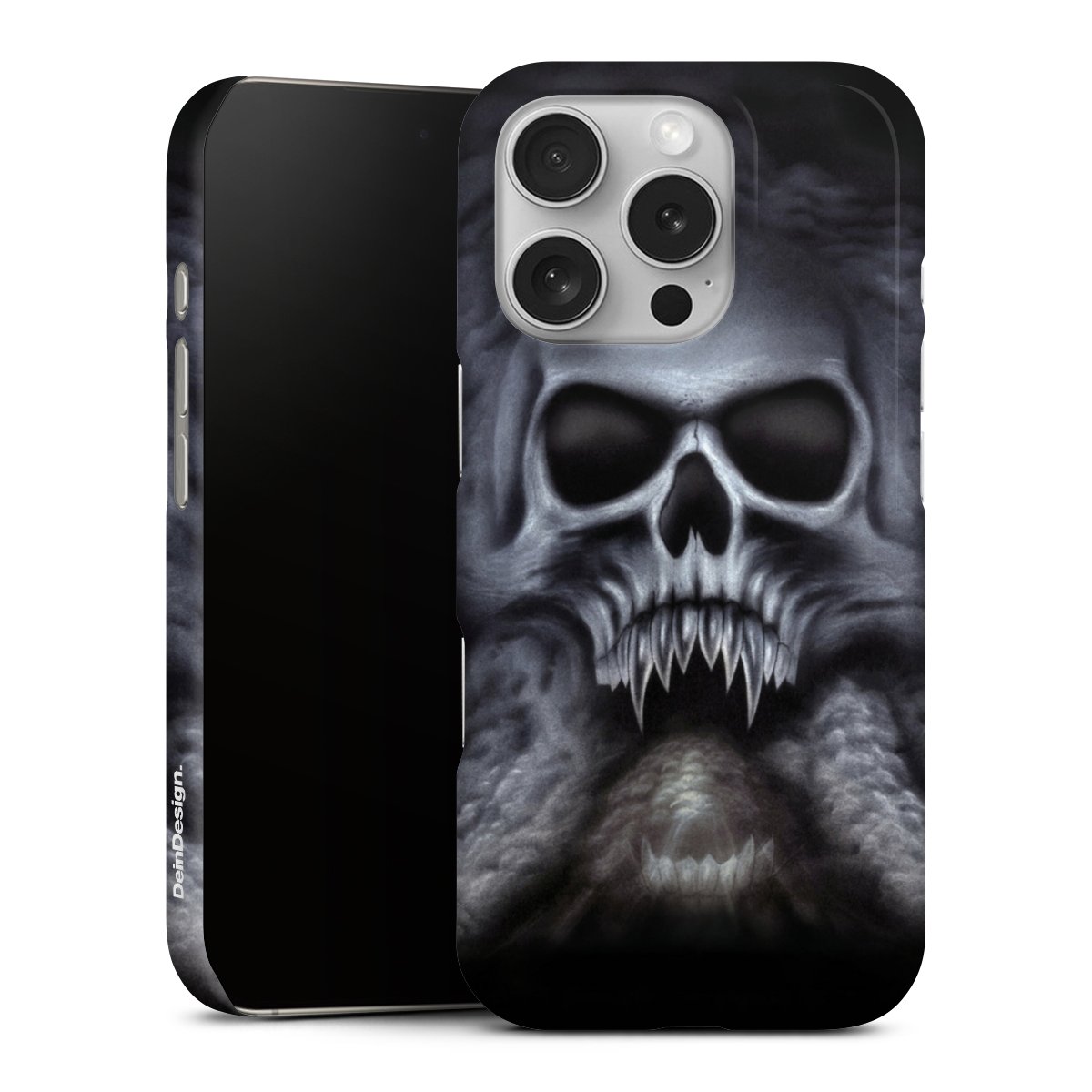 iPhone 16 Pro Handy Premium Case Smartphone Handyhülle Schutzhülle glänzend Totenkopf Skull Premium Case