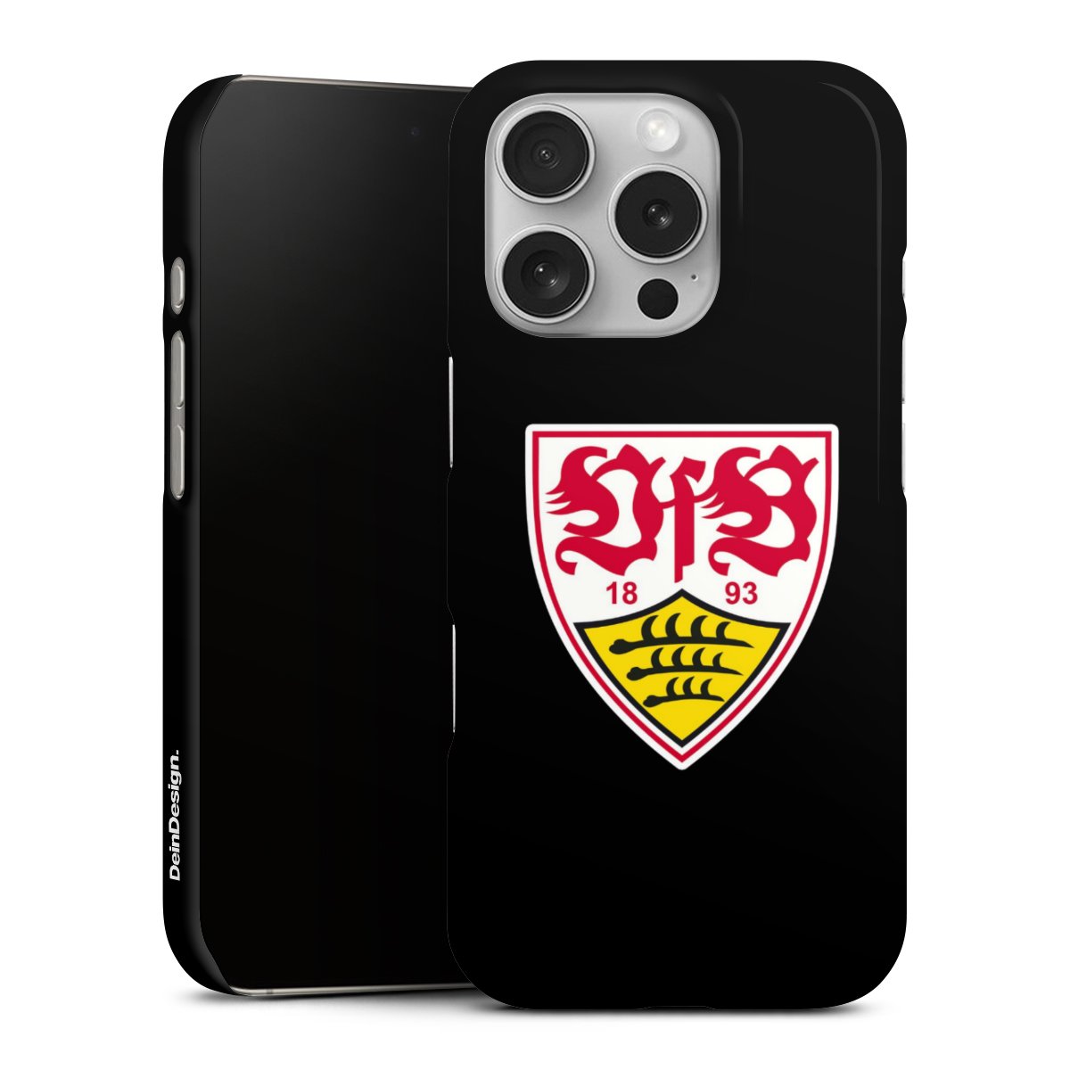 iPhone 16 Pro Handy Premium Case Smartphone Handyhülle Schutzhülle glänzend Vfb Stuttgart Official Licensed Product Coat Of Arms Premium Case