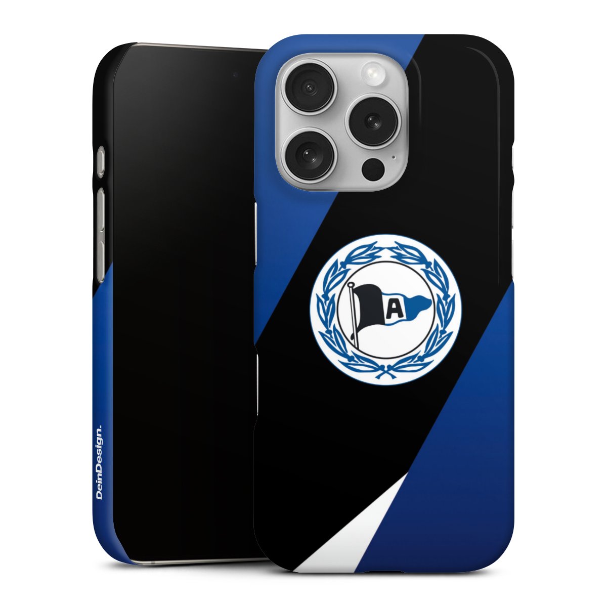 iPhone 16 Pro Handy Premium Case Smartphone Handyhülle Schutzhülle glänzend Official Licensed Product Arminia Bielefeld Dsc Premium Case