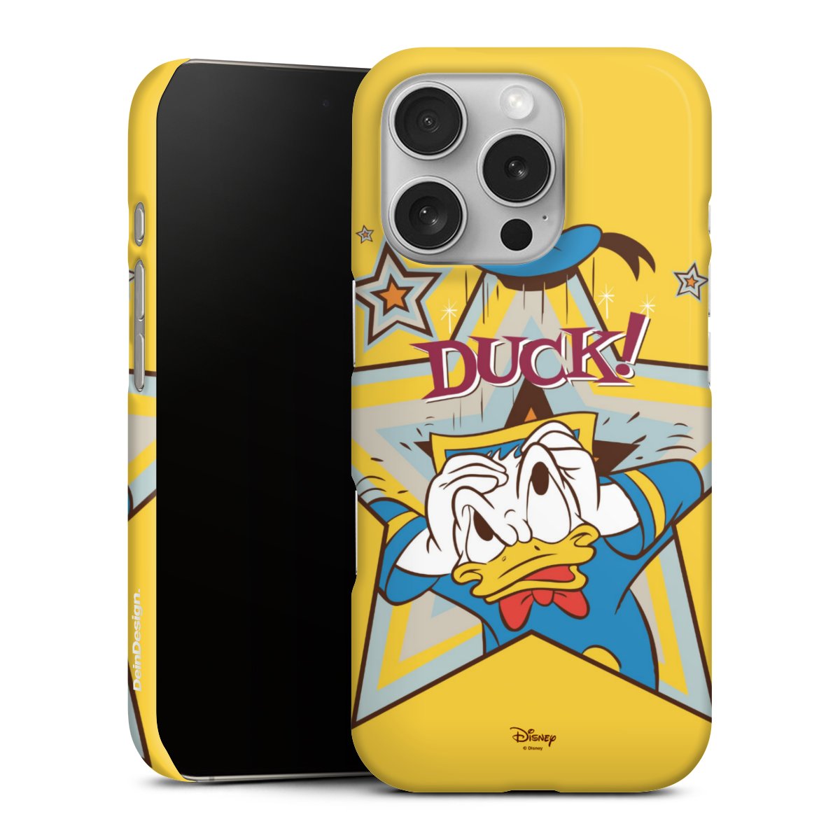 iPhone 16 Pro Handy Premium Case Smartphone Handyhülle Schutzhülle glänzend Official Licensed Product Donald Duck Disney Premium Case