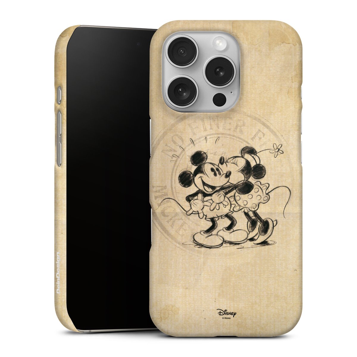 iPhone 16 Pro Handy Premium Case Smartphone Handyhülle Schutzhülle glänzend Mickey Mouse Vintage Minnie Mouse Premium Case