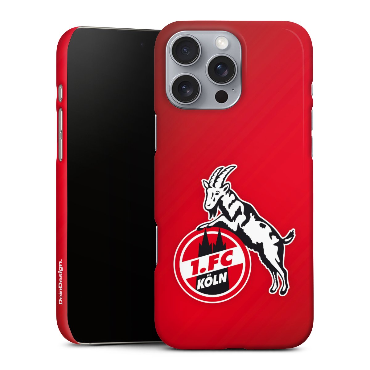 iPhone 16 Pro Max Handy Premium Case Smartphone Handyhülle Schutzhülle glänzend Official Licensed Product Effzeh 1. Fc Köln Premium Case