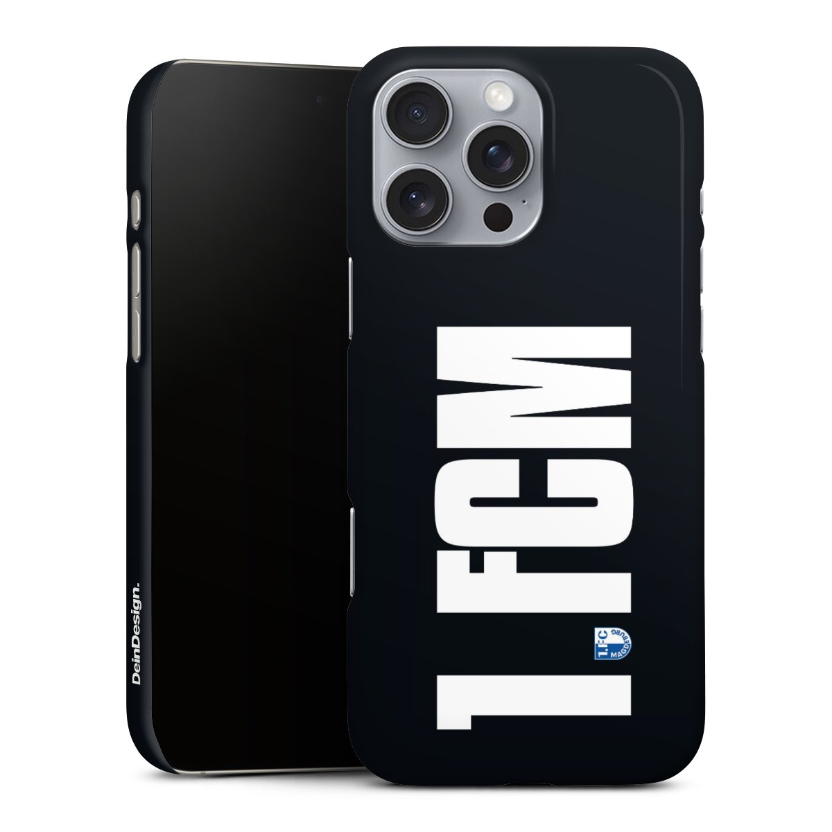 iPhone 16 Pro Max Handy Premium Case Smartphone Handyhülle Schutzhülle glänzend 1. Fc Magdeburg Official Licensed Product 1. Fcm Premium Case