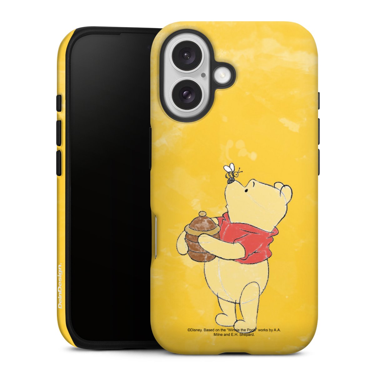 iPhone 16 Handy Panzer Handyhülle robuste Outdoor Hülle Schutzhülle matt Official Licensed Product Winnie The Pooh Disney Tough Case