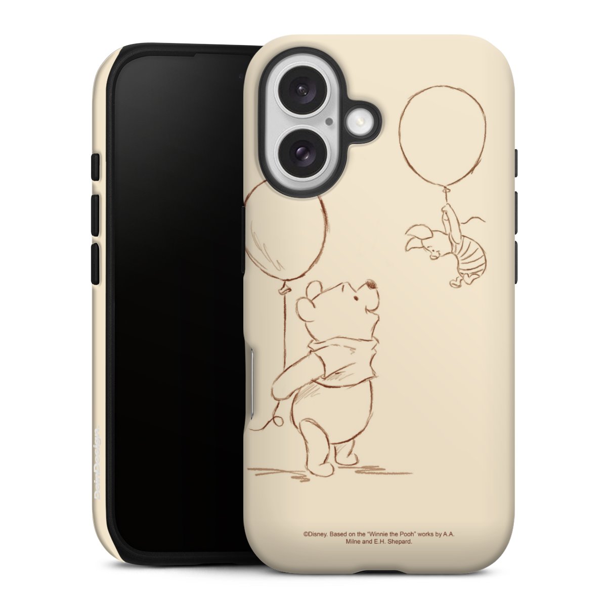 iPhone 16 Handy Panzer Handyhülle robuste Outdoor Hülle Schutzhülle matt Official Licensed Product Winnie The Pooh Disney Tough Case