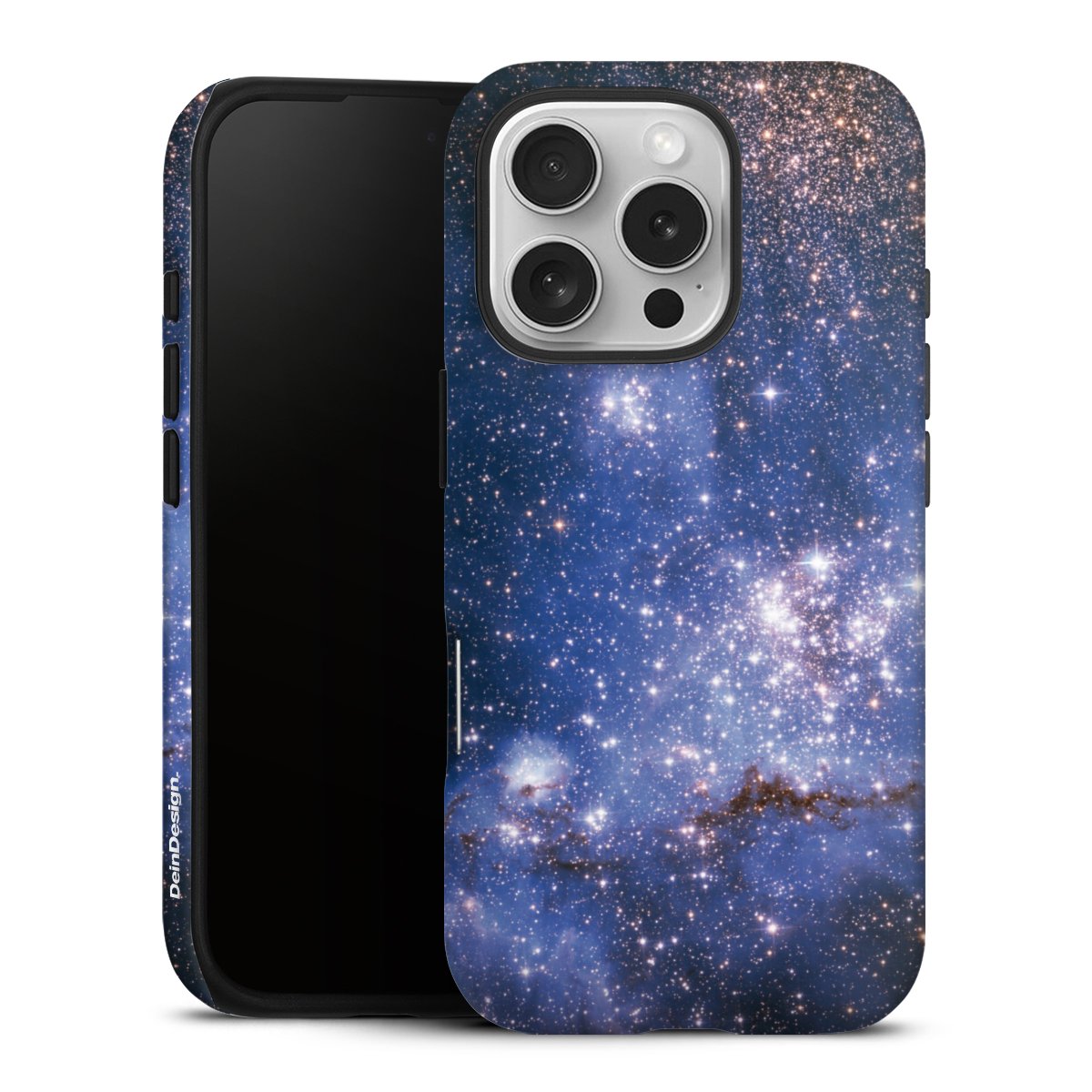 iPhone 16 Pro Handy Panzer Handyhülle robuste Outdoor Hülle Schutzhülle matt Weltall Galaxy Weltraum Tough Case