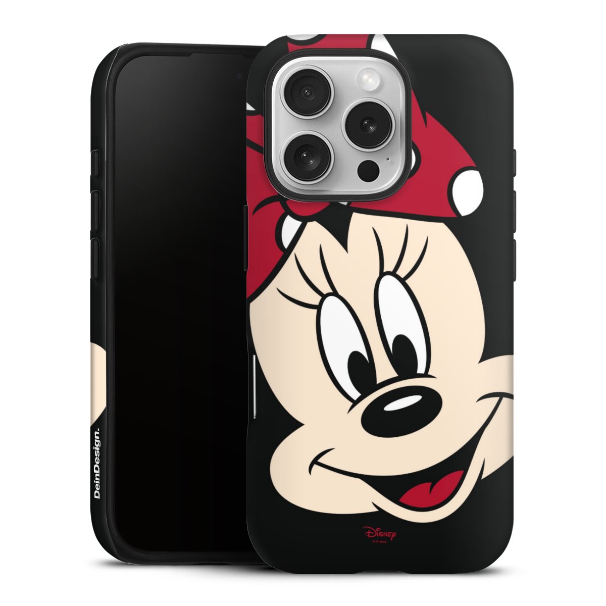 iPhone 16 Pro Handy Panzer Handyhülle robuste Outdoor Hülle Schutzhülle matt Minnie Mouse Official Licensed Product Disney Tough Case