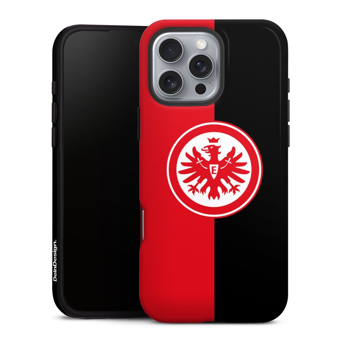 iPhone 16 Pro Max Handy Panzer Handyhülle robuste Outdoor Hülle Schutzhülle glänzend Official Licensed Product Eintracht Frankfurt Sge Tough Case