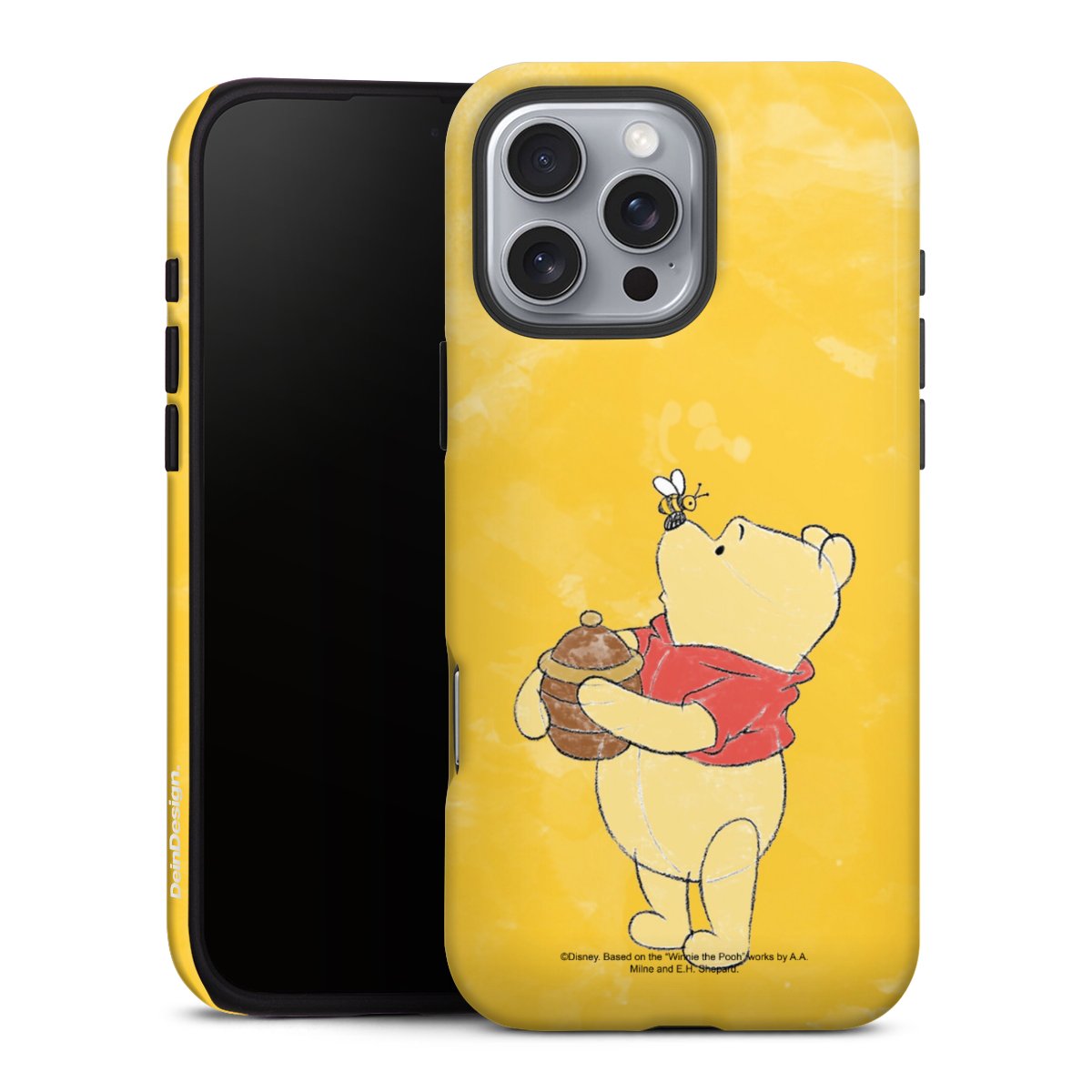 iPhone 16 Pro Max Handy Panzer Handyhülle robuste Outdoor Hülle Schutzhülle glänzend Official Licensed Product Winnie The Pooh Disney Tough Case