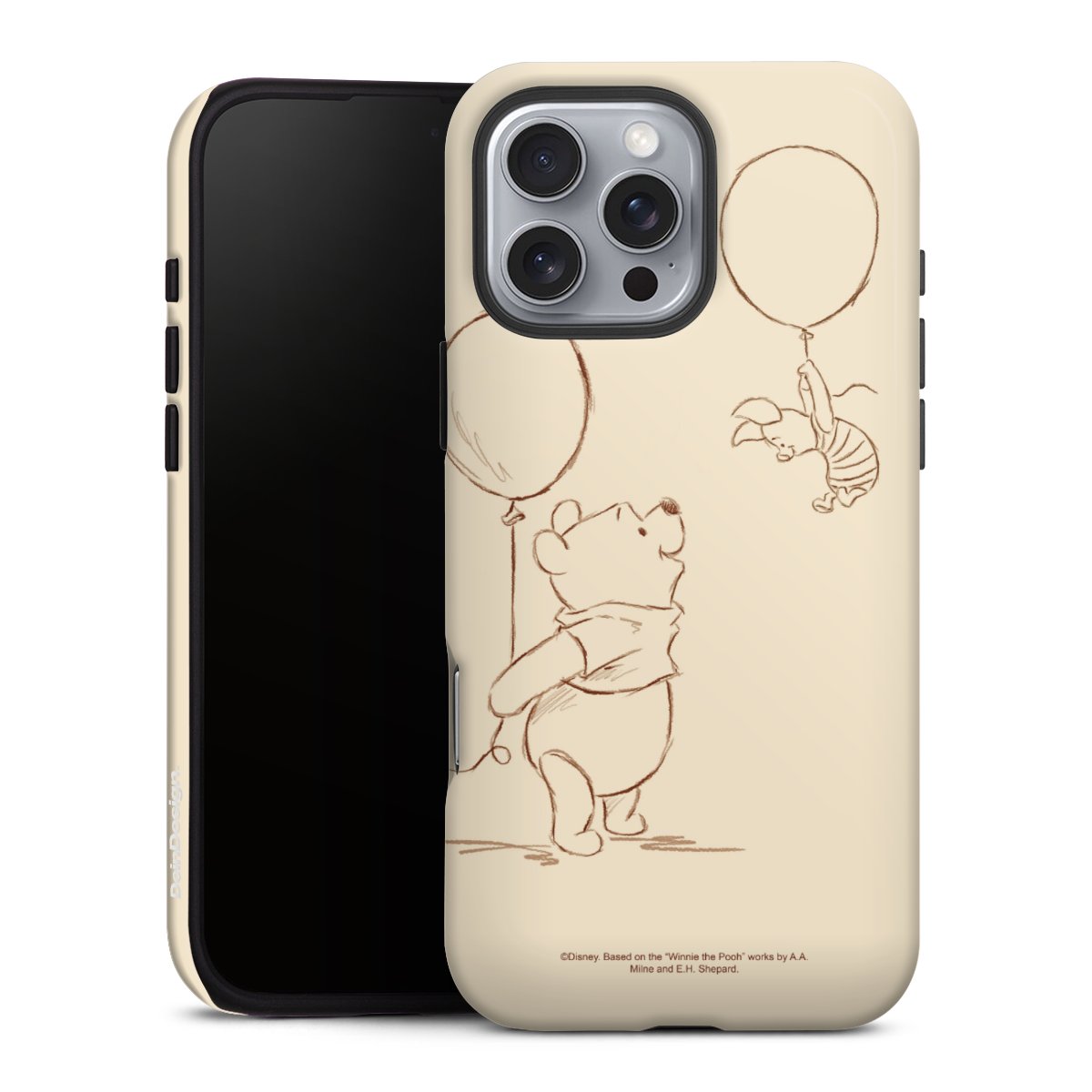 iPhone 16 Pro Max Handy Panzer Handyhülle robuste Outdoor Hülle Schutzhülle glänzend Official Licensed Product Winnie The Pooh Disney Tough Case