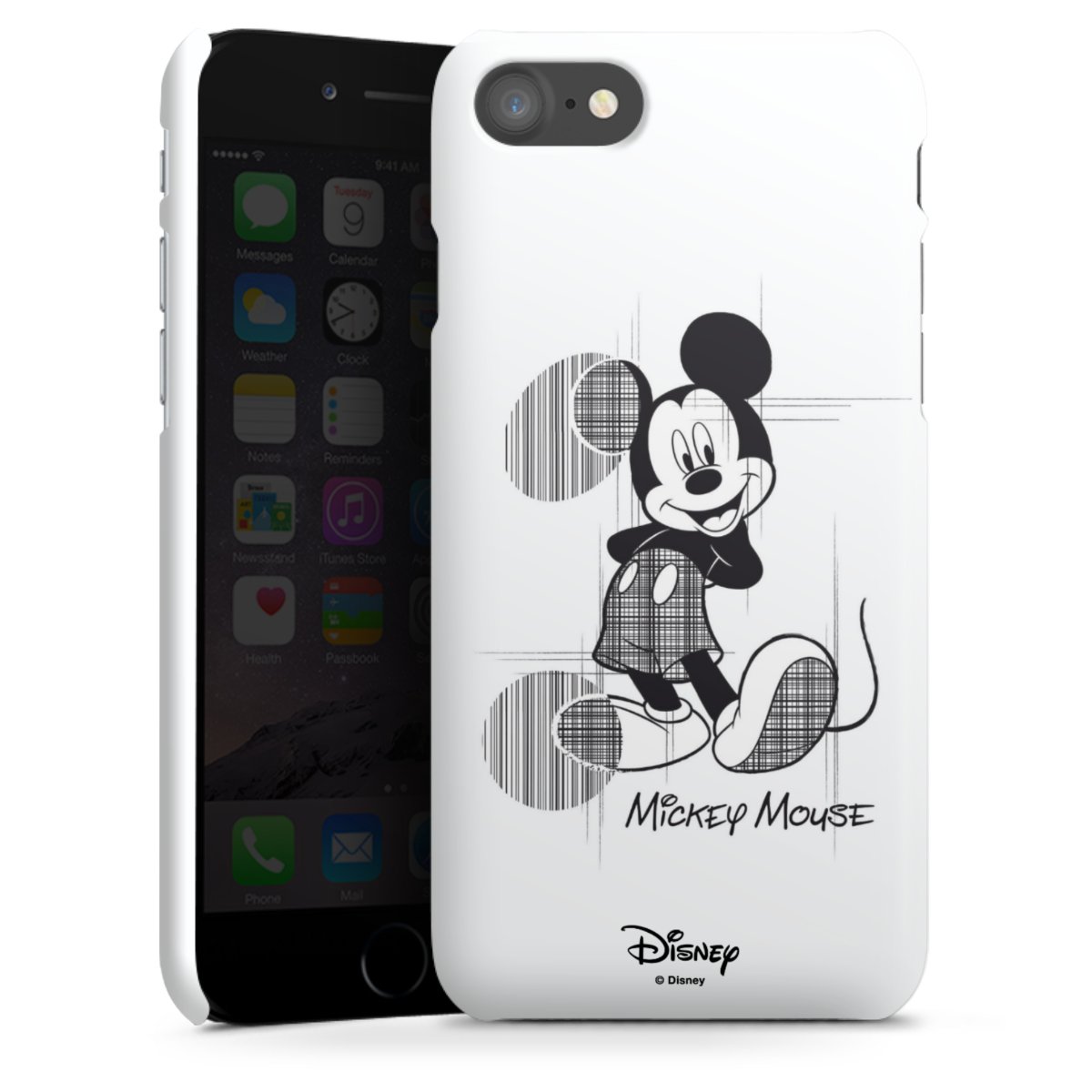 iPhone SE (2020) Handy Premium Case Smartphone Handyhülle Schutzhülle glänzend Disney Official Licensed Product Mickey Mouse Premium Case