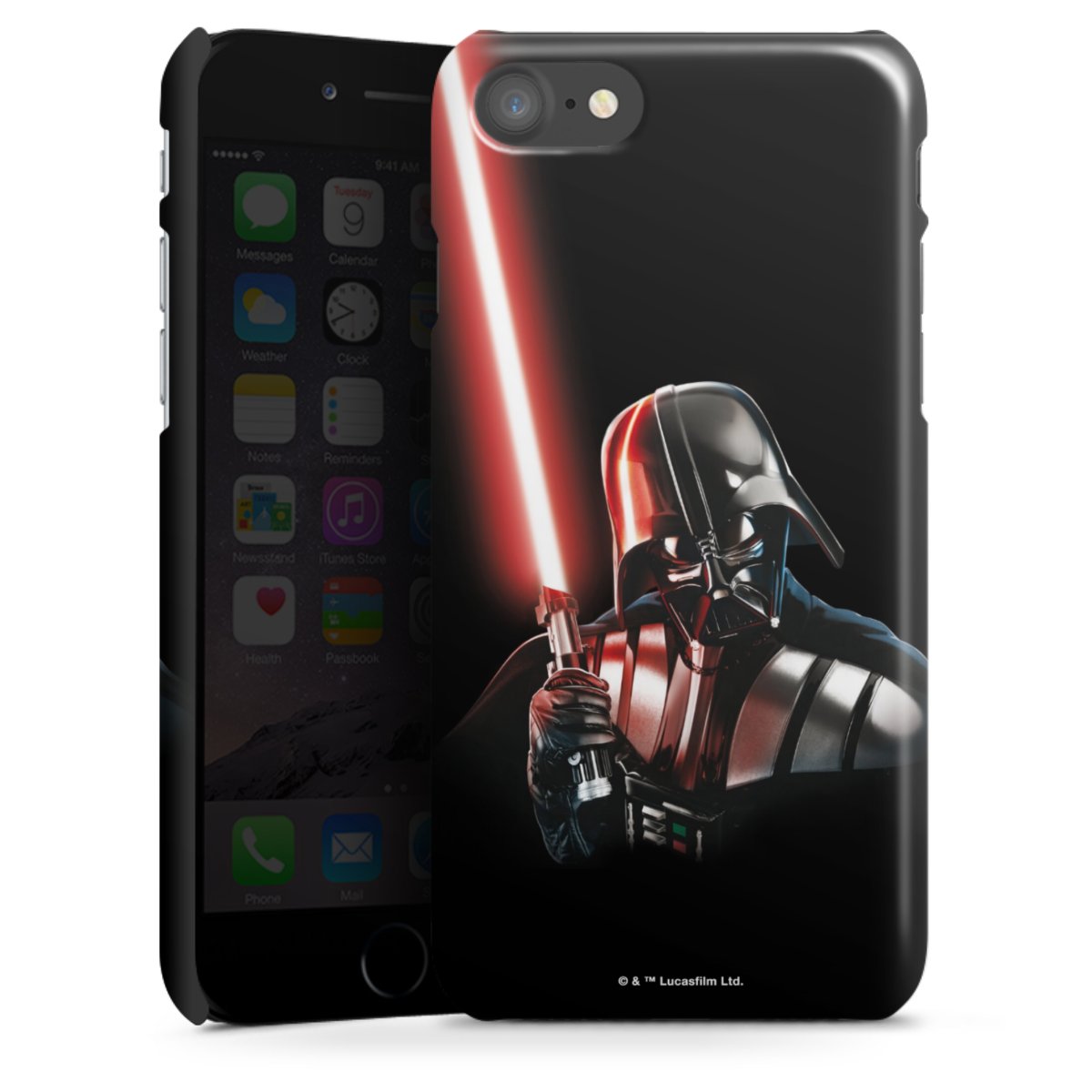 iPhone SE (2020) Handy Premium Case Smartphone Handyhülle Schutzhülle glänzend Star Wars Merchandise Darth Vader Premium Case