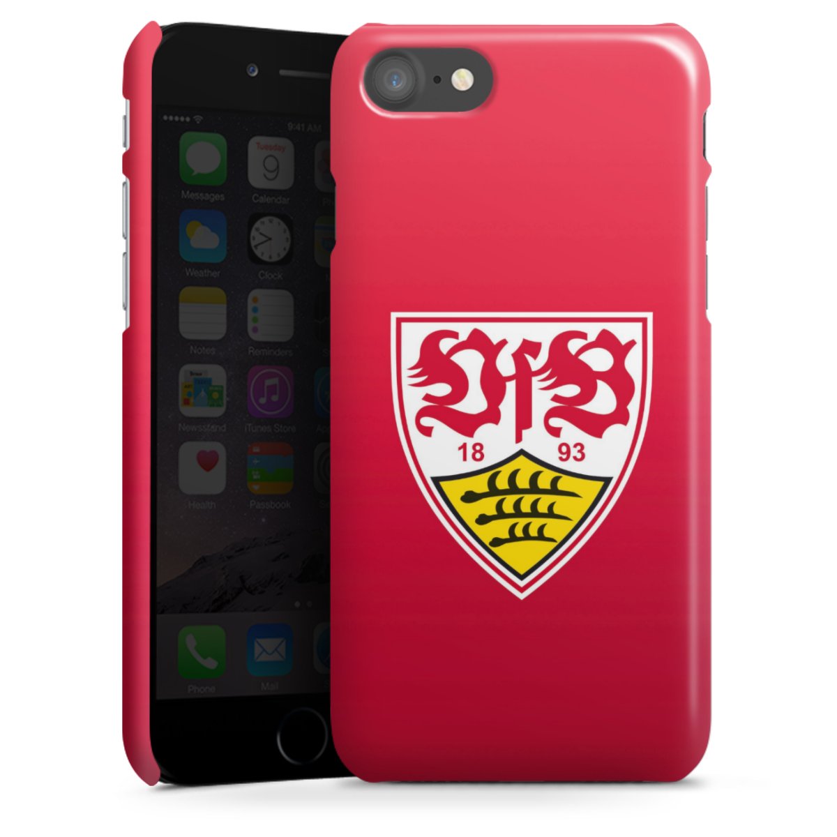 iPhone SE (2020) Handy Premium Case Smartphone Handyhülle Schutzhülle glänzend Official Licensed Product Vfb Stuttgart Premium Case