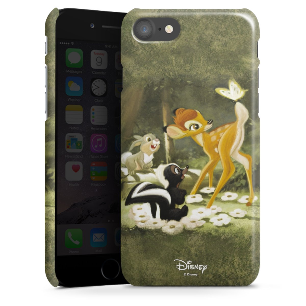 iPhone SE (2020) Handy Premium Case Smartphone Handyhülle Schutzhülle glänzend Disney Official Licensed Product Bambi Premium Case