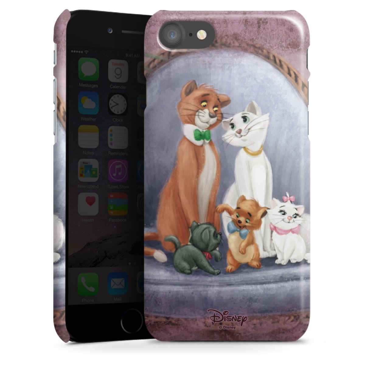 iPhone SE (2020) Handy Premium Case Smartphone Handyhülle Schutzhülle glänzend Official Licensed Product Disney Aristocats Premium Case