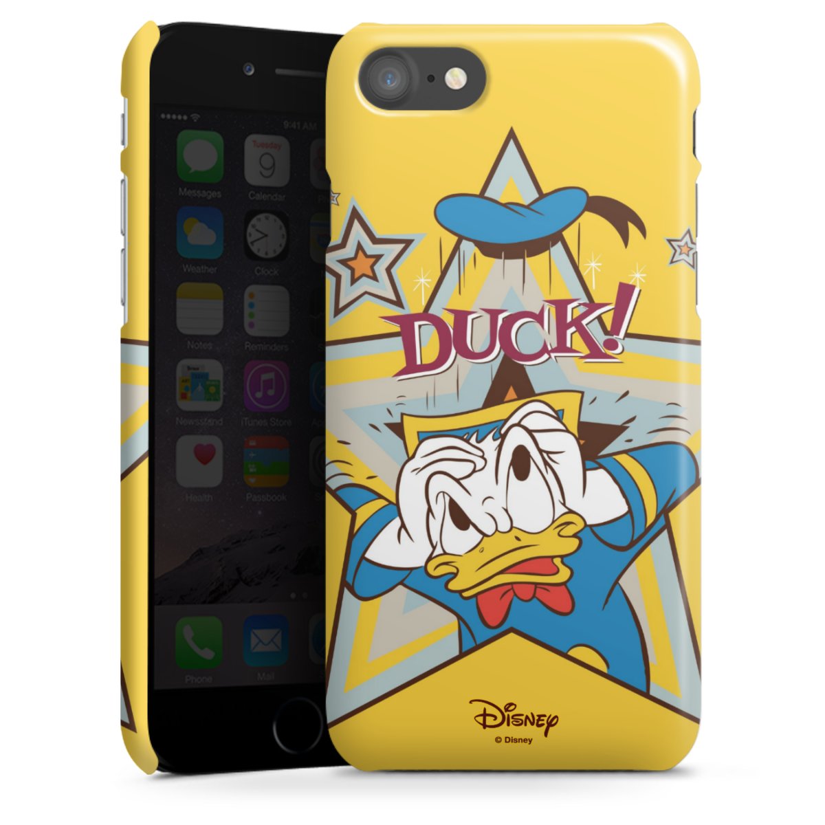 iPhone SE (2020) Handy Premium Case Smartphone Handyhülle Schutzhülle glänzend Official Licensed Product Donald Duck Disney Premium Case