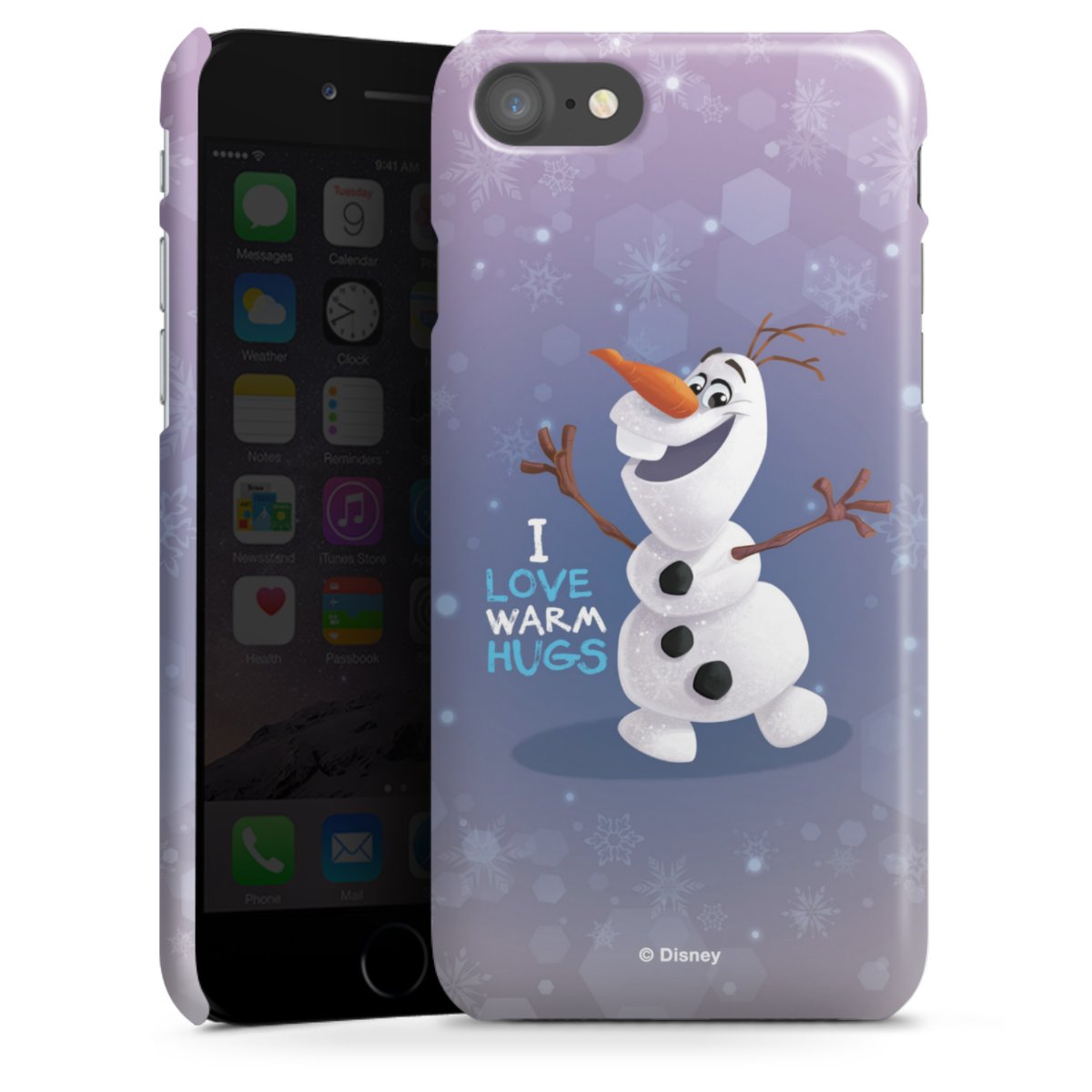 iPhone SE (2020) Handy Premium Case Smartphone Handyhülle Schutzhülle glänzend Frozen Frozen Olaf Official Licensed Product Premium Case