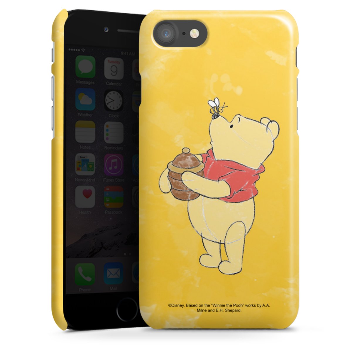 iPhone SE (2020) Handy Premium Case Smartphone Handyhülle Schutzhülle glänzend Official Licensed Product Winnie The Pooh Disney Premium Case