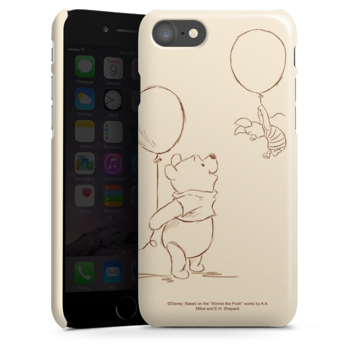 iPhone SE (2020) Handy Premium Case Smartphone Handyhülle Schutzhülle glänzend Official Licensed Product Winnie The Pooh Disney Premium Case