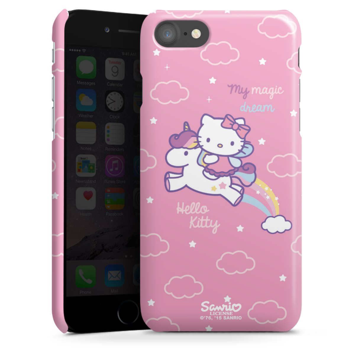 iPhone SE (2020) Handy Premium Case Smartphone Handyhülle Schutzhülle glänzend Einhorn Official Licensed Product Hello Kitty Premium Case