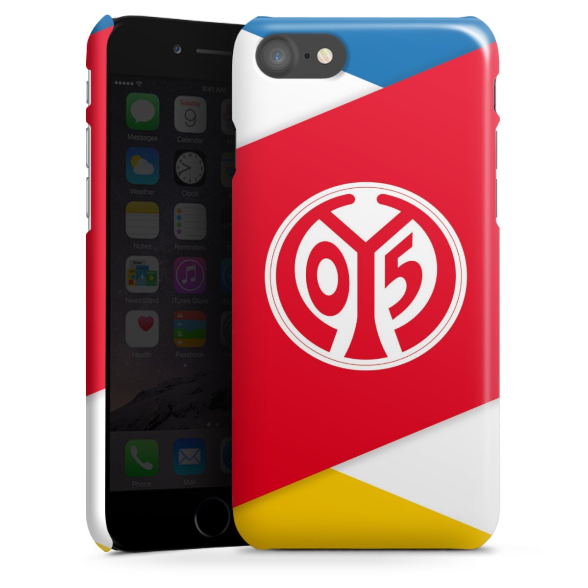 iPhone SE (2020) Handy Premium Case Smartphone Handyhülle Schutzhülle glänzend Official Licensed Product Soccer 1. Fsv Mainz 05 E.V. Premium Case