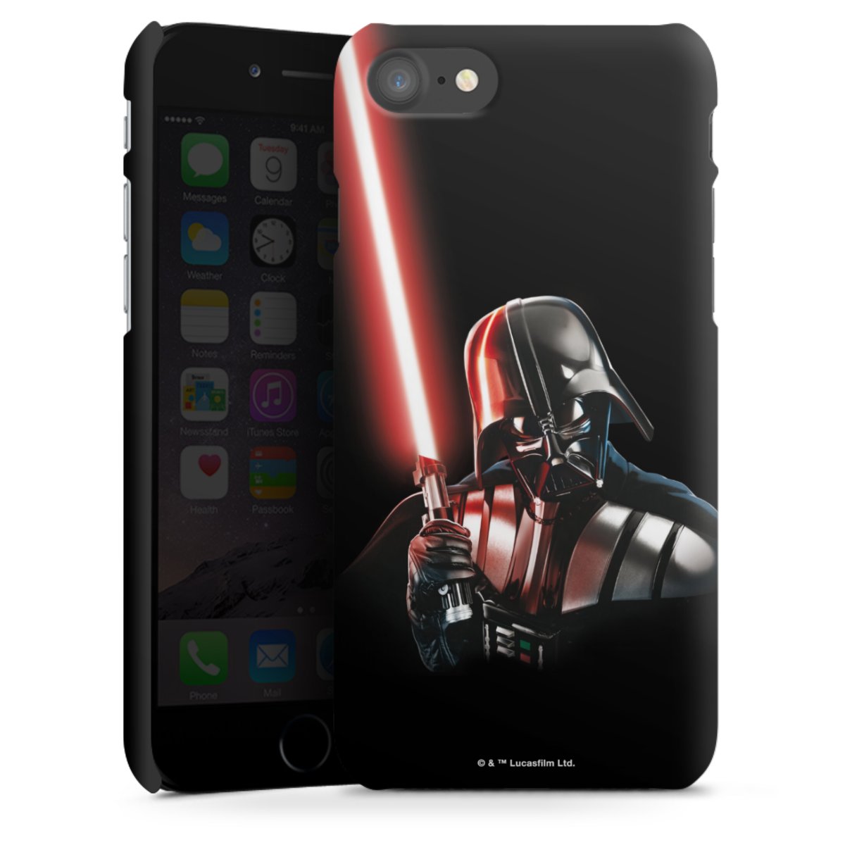 iPhone SE (2020) Handy Premium Case Smartphone Handyhülle Schutzhülle matt Star Wars Merchandise Darth Vader Premium Case