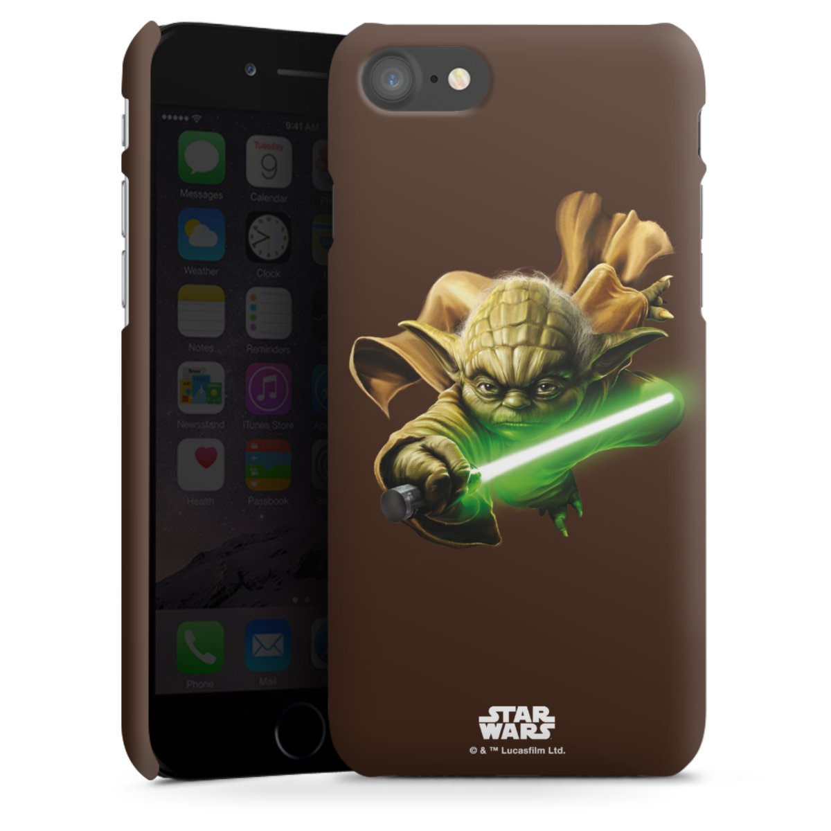 iPhone SE (2020) Handy Premium Case Smartphone Handyhülle Schutzhülle matt Yoda Merchandise Star Wars Premium Case