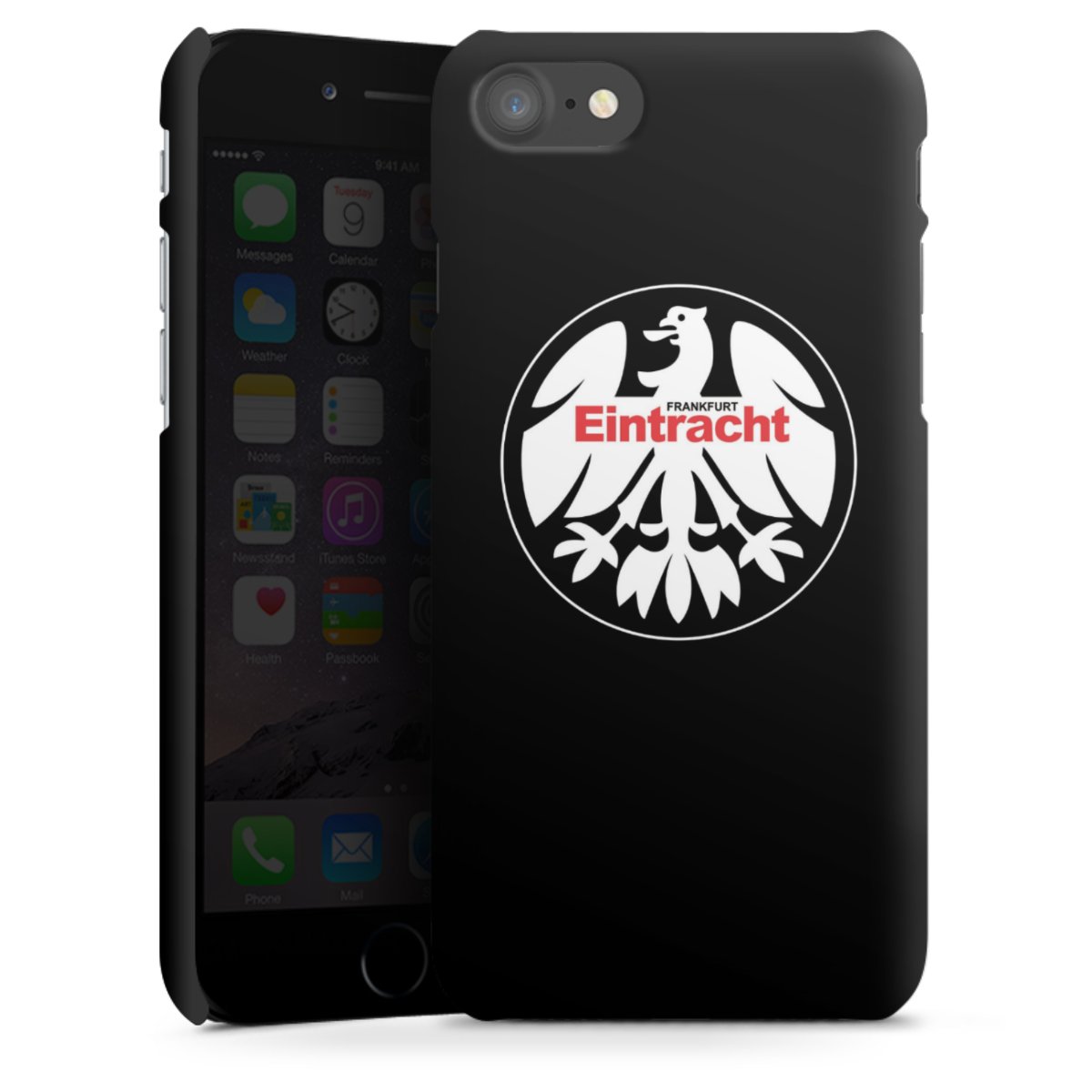 iPhone SE (2020) Handy Premium Case Smartphone Handyhülle Schutzhülle matt Official Licensed Product Eintracht Frankfurt Sge Premium Case