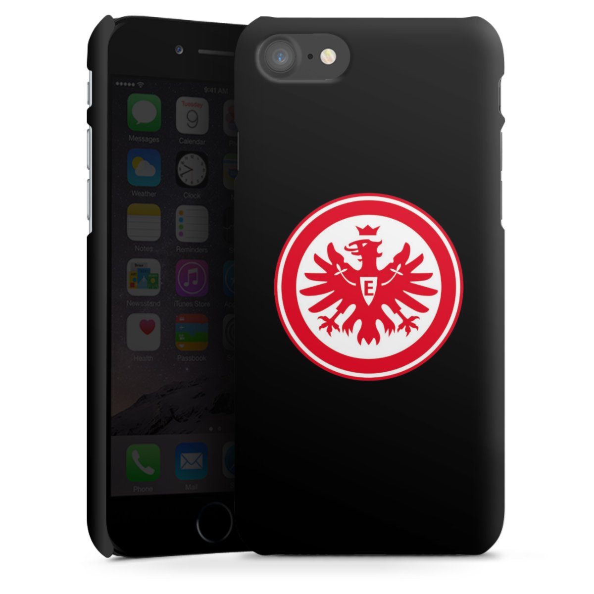 iPhone SE (2020) Handy Premium Case Smartphone Handyhülle Schutzhülle matt Eintracht Frankfurt Sge Eagle Premium Case