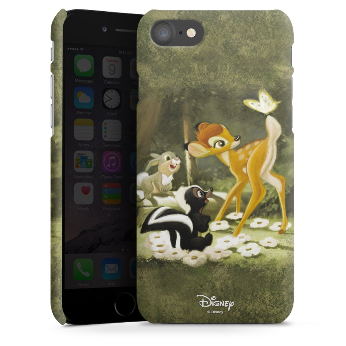 iPhone SE (2020) Handy Premium Case Smartphone Handyhülle Schutzhülle matt Disney Official Licensed Product Bambi Premium Case