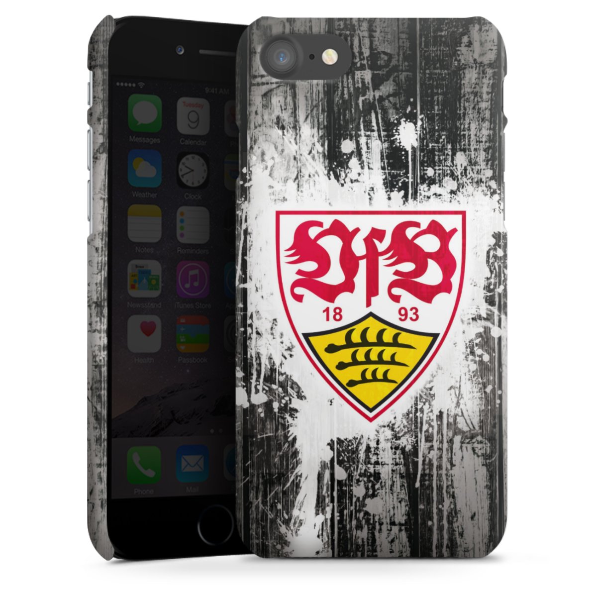 iPhone SE (2020) Handy Premium Case Smartphone Handyhülle Schutzhülle matt Vfb Stuttgart Official Licensed Product Premium Case