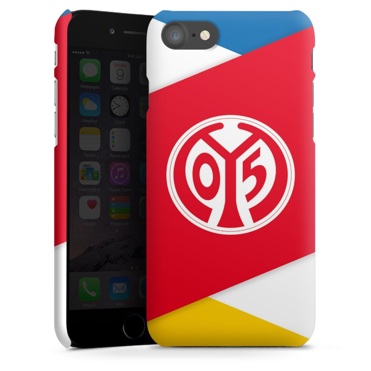 iPhone SE (2020) Handy Premium Case Smartphone Handyhülle Schutzhülle matt Official Licensed Product Soccer 1. Fsv Mainz 05 E.V. Premium Case