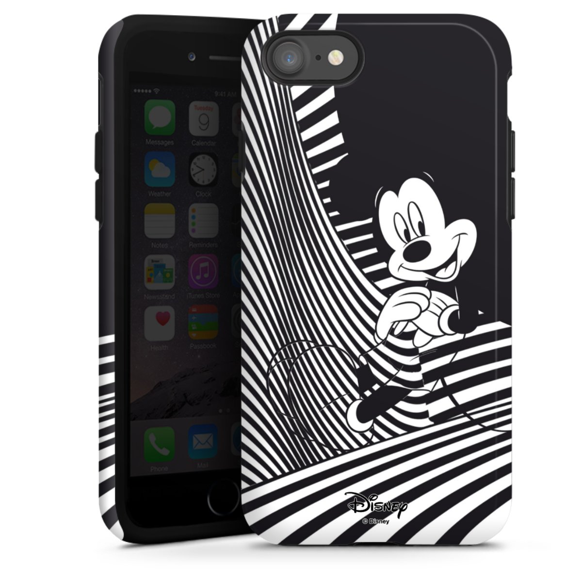 iPhone SE (2020) Handy Panzer Handyhülle robuste Outdoor Hülle Schutzhülle glänzend Disney Official Licensed Product Mickey Mouse Tough Case