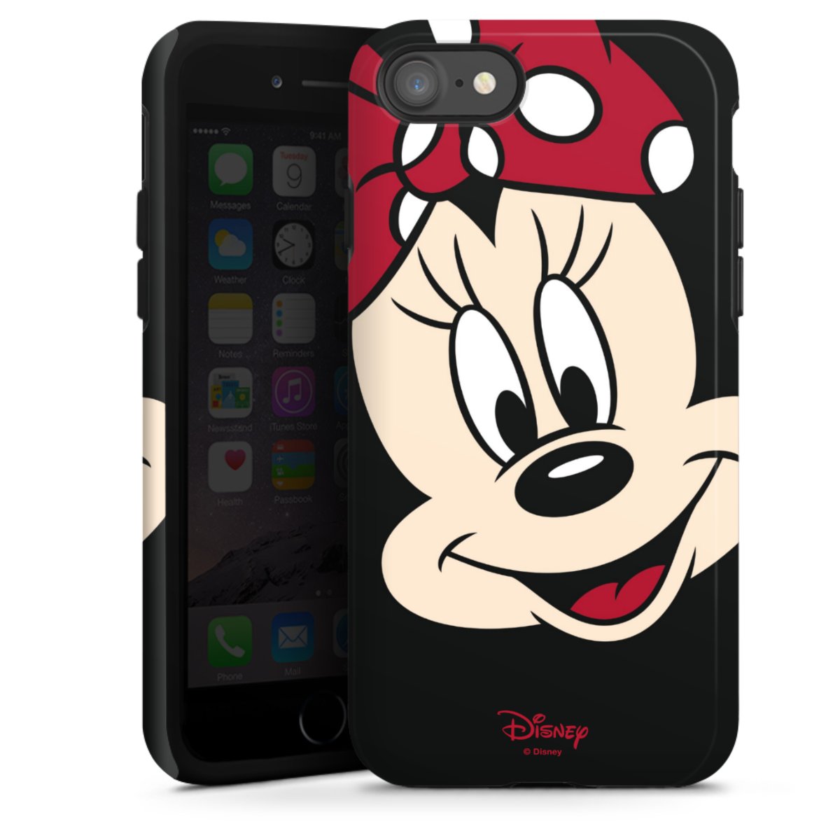 iPhone SE (2020) Handy Panzer Handyhülle robuste Outdoor Hülle Schutzhülle glänzend Minnie Mouse Official Licensed Product Disney Tough Case